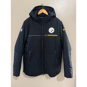 Nike NFL Pittsburgh Steelers Team Issue PE On-Field Heavy Puffer Jacket Mens L